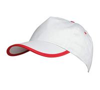 eBuyGB Unisex 5 Panel Adjustable Sports Peak Baseball Cap Baseball Cap, White