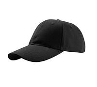 eBuyGB Unisex Adult 6 Panel Baseball Cap, Black, One Size