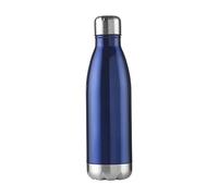 eBuyGB Unisex Adult Double Walled Metal Flask - Blue, 500 ml