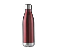 eBuyGB Unisex Adult Double Walled Metal Flask - Red, 500 ml