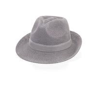 eBuyGB Unisex Summer Straw Style Hat, Grey, One Size