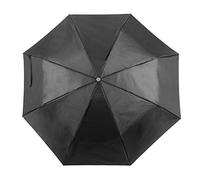 eBuyGB Unisex's Mini Folding Compact Pocket Umbrella Manual Opening Telescopic Wedding Lightweight Brolly with Carry Handle Strap and Colour Matchin Protective Sleeve, Black, 41"