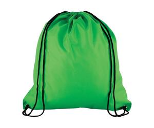 eBuyGB Unisex's Reusable Polyester Drawstring Backpack, Gym Rucksack, School Sport, PE Kit, Book Bag, 34 x 42 cm (Green)