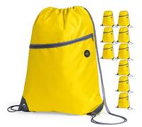 eBuyGB Unisex's Travel Sack Cinch Drawstring Zipper Bag, 10