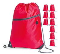eBuyGB Unisex's Travel Sack Cinch Drawstring Zipper Bag, 20