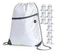 eBuyGB Unisex's Travel Sack Cinch Drawstring Zipper Bag, 20