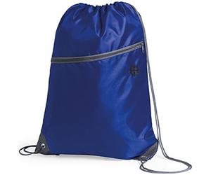 eBuyGB Unisex's Travel Sack Cinch Drawstring Zipper Bag, Blue, 1