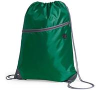 eBuyGB Unisex's Travel Sack Cinch Drawstring Zipper Bag, Green, 1