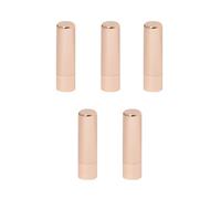 eBuyGB Vanilla Scented Metallic Lip Balm Bar with SPF15, Bridesmaid Hen Party Lip Balm Favour, Hen Do Bag Filler, Bridesmaid Proposal Gift, Moisturising Lip Care - Pack of 5 (Rose Gold)