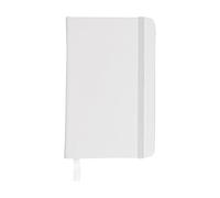 eBuyGB White A4 Hardback Lined Notebook with Elastic & Ribbon, Soft Touch Journal Diary Planner, Office Stationery Gift for Work, Travel, New Job (Pack of 10)