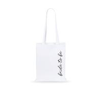 eBuyGB White Bride To Be Bag, Cotton Tote Bags, Bridal Party Favours, Hen Party Goody Bags, Gift for Bride