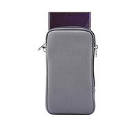 ebuymore Neoprene Cell Phone Sleeve Zip Pocket Pouch Case for Samsung Galaxy S25 Ultra S24 Ultra S24 FE S23 Ultra A15 A25 A55 A33 5G A54 A16 A34 A05 A14 A03s A04 A23 iPhone 16 Pro Max (Gray)