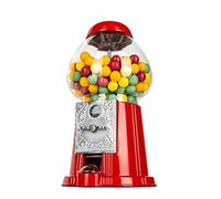eBuzz 15 Inch Metal Gumball Machine - Coin Operated Bubblegum Sweet Dispenser - Vending Vintage Retro Candy Kid Chewing Piggy Bank Adult Classic Jellybean Bubble Gum