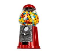 Ebuzz 9 Inch Metal Gumball Machine - Coin Operated Bubblegum Sweet Dispenser - Vending Vintage Retro Candy Kid Chewing Piggy Bank Adult Classic Jellybean Bubble Gum