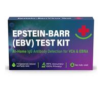 EBV Test Epstein Barr Test Kit in-Home | Quick Check for VCA & EBNA in 15-Minutes Reliable Result, Easy Self Testing at Home