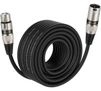 EBXYA XLR Microphone Cable 15m 1-Pack for Studio, Stage & DMX