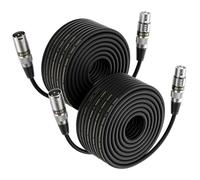 EBXYA XLR Microphone Cable - 30M 2 Packs - Balanced XLR Male to Female Stage Patch Cable for Microphone Audio Mixer