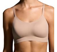 EBY Seamless Bralette with Adjustable Straps: Black/Nude Bralettes for Women, Wireless Bra for Women, Bralette Seamless Bra, Nude, XL