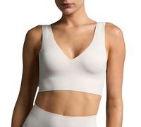 EBY Seamless Wire-Free Bralette - Invisible Under Clothing, Bonded for Comfort, Pearl, L