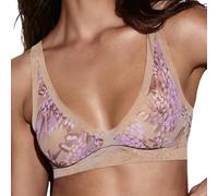 EBY Sheer Bralettes for Women - Seamless and Wireless Mesh Bralette, Back Smoothing Bras for Women, Parisian, Medium More