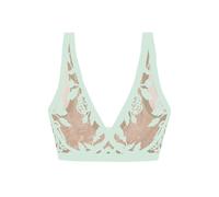 EBY Sheer Mesh Bralette for Women Seamless Wireless Bra with Support - Without Metal Wire, Madam Muse, Small plus