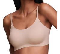 EBY Women's Seamless Sports Bra, Opaque, Nude, M