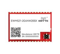 EBYTE 433 470 868 915M Lora Mesh Module FSK Mesh 30dbm Long Distance Automatic Routing Antenna PCB Stamp Holes Industrial-grade, Low-power, Self-routing, Network Self-healing (EWM521-2G4NW20SX)