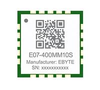 EBYTE CC1101 433MHz Wireless Module SPI E07-400MM10S 10dbm 1.5KM RX TX FIFO LQI RSSI Small Size SMD Stamp Holes Antenna