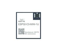 EBYTE ESP32 ESP32-C3 2.4G WIFI Module ESP32-c3-mini-1U Dual Core Mcu Lower Power 20dbm 400m esp32 SOC IPEX Antenna for Wearables and IoT Devices