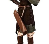 EBZFASO Archery Quiver Large Capacity Waist Arrow Quiver Traditional Retro Archery Arrow Holder Bag(Brown)