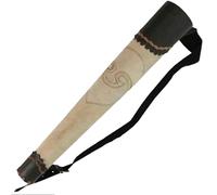 EBZFASO Archery Quiver Leather Handmade Medieval Quiver(Yellow)