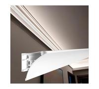 EBZFASO Cornice Coving Decor, Aluminum Crown Moulding LED Channel For Indirect Lighting(5m(16.4ft))