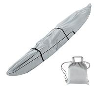 EBZFASO Kayak Storage Cover， 420D Oxford Canoe Kayak Paddle Board Cover 10-18ft(Grey,18ft)