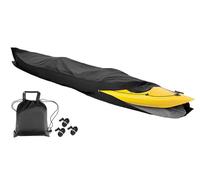EBZFASO Kayak Storage Cover， Boat Kayak Canoe Cover 420D Oxford Fabric(Black,13FT: 4mx0.76m)