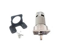 EBZFASO Shaft Mini Gear wheel Speed Reduction Motor, 775 DC 5~500rpm 35W 12V 24V, 80kg.cm Large Torque, Mini Electric Machine Reducer(Package B,12V 50rpm)