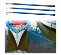 EBZFASO Telescoping boat hooks, Telescopic Boat Hook Pole Adjustable Docking Rod 4m-6m(Blue,5mx3pc)