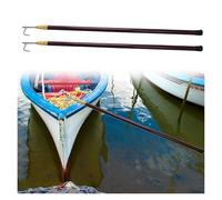 EBZFASO Telescoping boat hooks, Telescopic Boat Hook Pole Adjustable Docking Rod 4m-6m(Brown,5mx2pc)