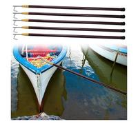 EBZFASO Telescoping boat hooks, Telescopic Boat Hook Pole Adjustable Docking Rod 4m-6m(Brown,5mx5pc)