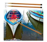 EBZFASO Telescoping boat hooks, Telescopic Boat Hook Pole Adjustable Docking Rod 4m-6m(Yellow,5mx2pc)