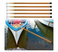 EBZFASO Telescoping boat hooks, Telescopic Boat Hook Pole Adjustable Docking Rod 4m-6m(Yellow,5mx5pc)