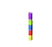 EBzvblxm Team Building Block Tower Games, Team Building Block Tower Game For Offices Community Centers Multicolor 5/8/10 Pcs(Blue,5PCS)