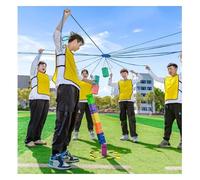 EBzvblxm Team Building Block Tower Games, Team Building Block Tower Game Multicolor 5/8/10 Pcs(Yellow,10PCS)