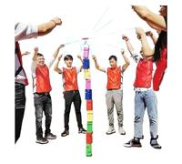 EBzvblxm Team Building Block Tower Games, Team Building Block Tower Games ABS Multicolor 5/8/10 PCS(Yellow,5PCS)