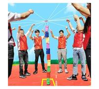 EBzvblxm Team Building Block Tower Games, Team Building Block Tower Games for Group Activities Multicolor 5/8/10 Pcs(Red,8PCS)