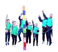 EBzvblxm Team Building Block Tower Games, Team Building Tower Game Blocks Multicolor 5, 8, 10 Pcs(Multi-colored,10PCS)