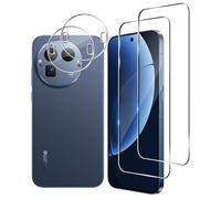 Ebzzliy Screen Protector for Realme GT 8 Pro for Tempered Glass, Pack of 2 Screen Protectors with 2 Camera Protection, Anti-Scratch Film 9H Hardness HD Protective Glass Tempered Glass Film