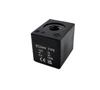 EC-04W Solenoid Coil Pump Truck Crane Air Cooled Motor Directional Valve DC12V/24V/26V/28V AC110V/220V(DC24V 3-pin)
