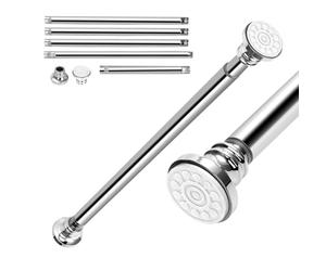 EC Breath Upgraded 56-304.5cm Extendable Shower Curtain Tension Pole, Free Combination Pole Set, Telescopic No Drill Stainless Steel Clothes Hanging Bar Rail for Bath,Closet,Wardrobe,Door,Kitchen