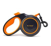 EC.TEAK Retractable Dog Leash, 26 FT Retractable Leash for Dogs Up to 110 LBS, One Button Break & Lock, No Tangle (Black, 16 FT(≤110 lbs))