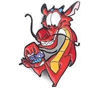 EC Trading Mulan Dragon Mushu 1 Inch Tall Metal Enamel Pin, Metal